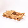 Hanah Home Conjunto de Mesa y Sillas de Jardín My001 en Madera de Haya